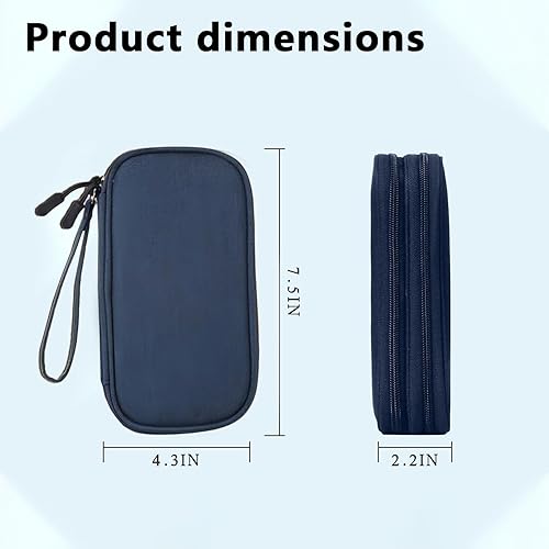Miniatura 5 de Bolsa organizadora de accesorios electrónicos, organizador universal de viaje para cable, cargador, teléfono, tarjeta SD, bolsa de viaje de negocios