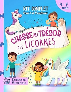 Chasse au trésor des licornes: kit complet | Pour enfants de 4 à 7 ans | Parfait pour une fête d'anniversaire