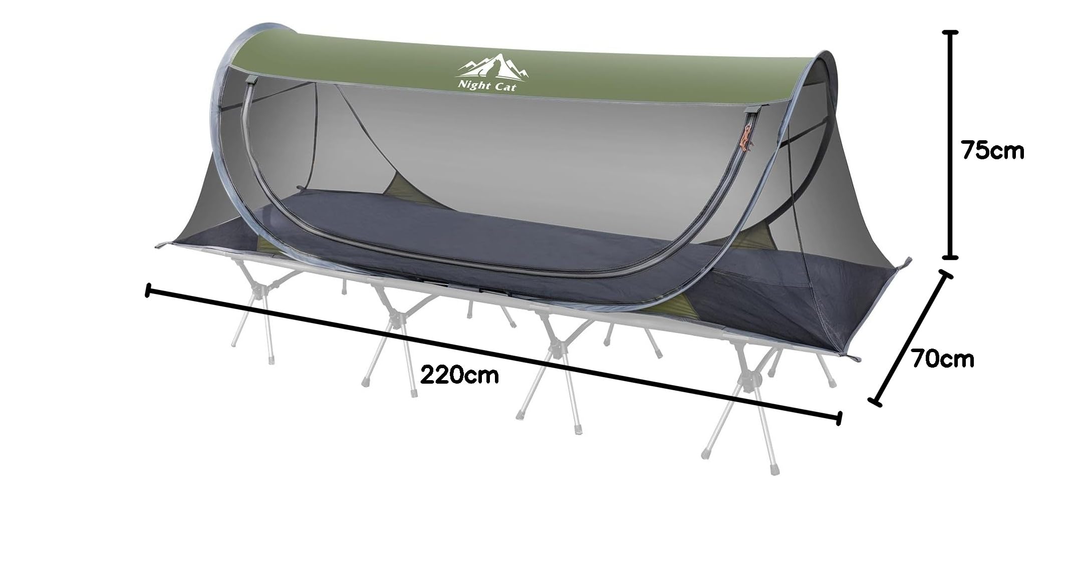 Night Cat Mosquitera Plegable 1 Persona para Trekking Camping