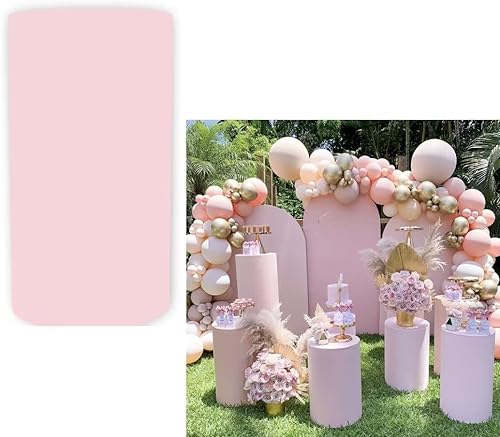 Fundas de zócalo cilíndrico rosa para decoración de fiestas, fundas de pedestal para niñas, baby shower, fiesta de cumpleaños, banquete, boda, disponible en Yaxa Peru