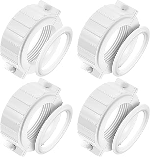 4 Pack Spa Hot Tub Heater Split Nut Unions with Screw and O Ring Gasket Pool Spa Replacement Parts Fits 2 Inches Heater Assemblies