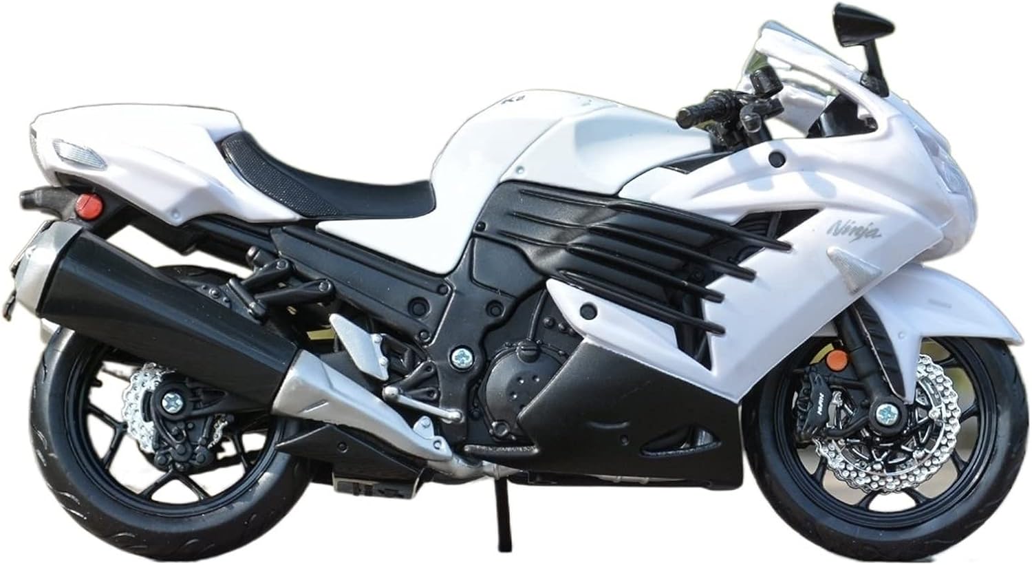 HTASFCI Motorcycle Model for Kawasaki Ninja ZX-14R 1:12 Alloy Racing Model Simulated Die-cast Metal Street Motorbike Model Men' Gift
