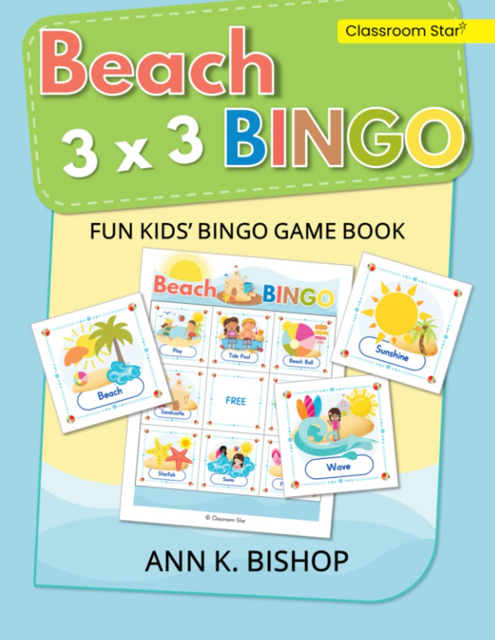 Beach Bingo: 3 x 3, Fun Kids' Bingo Game and Activity Book