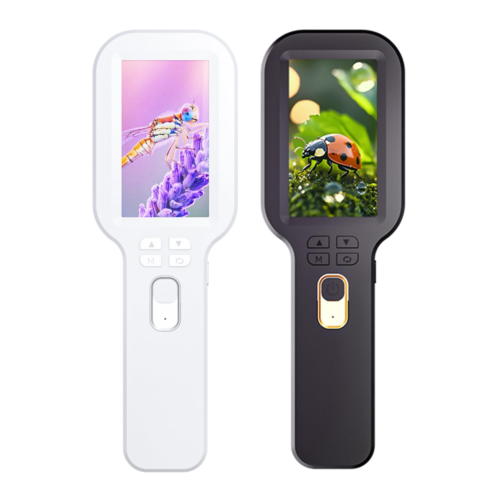 Microscopio digital apto para ancianos, pantalla de 3 pulgadas, 12 MP, lupa de mano con luz LED integrada, lupa de arqueología inalámbrica