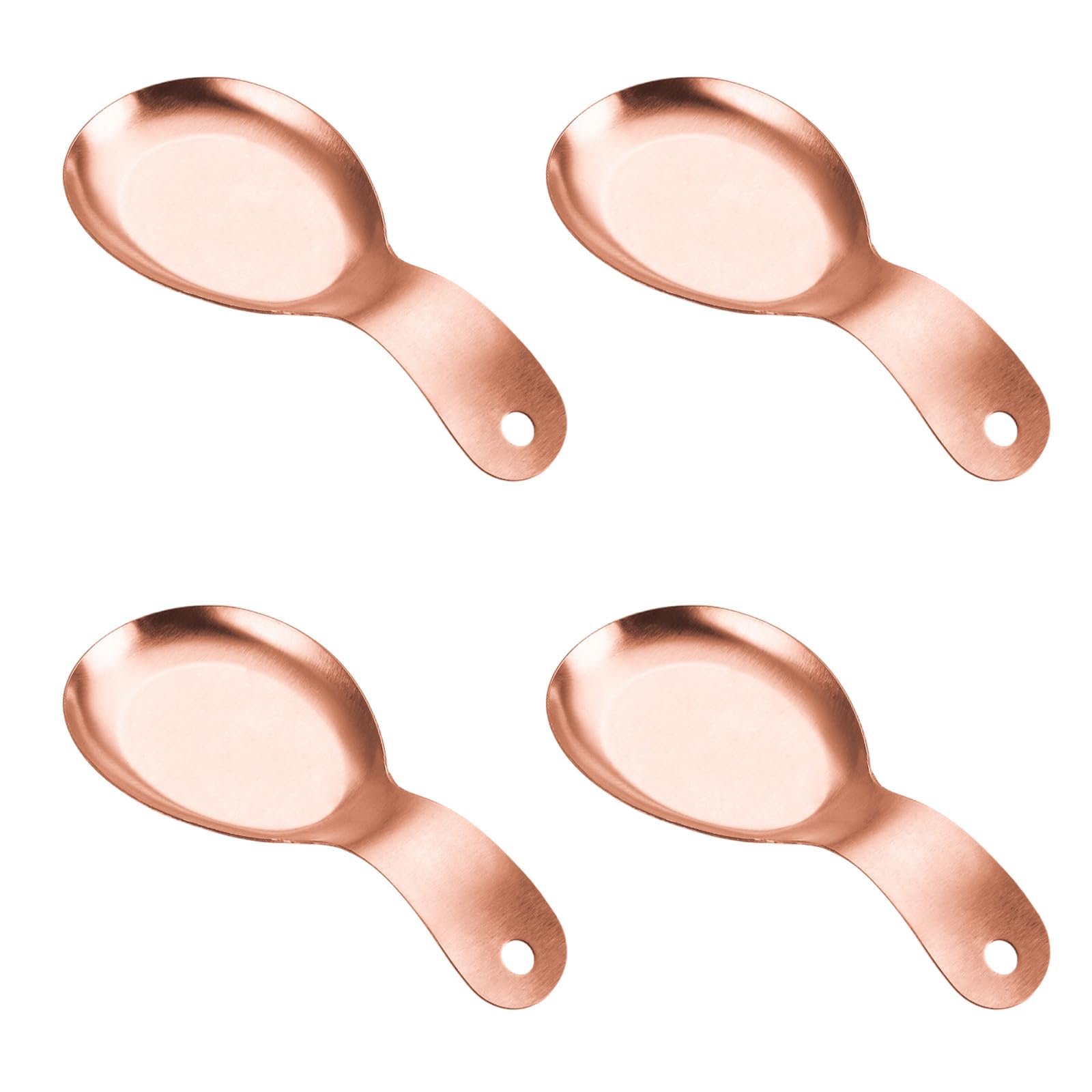 Btgghytr Of 4 Contemporary Spoon Holders Rustproof and Dishwasher Safe Spatula Rest for Cooking and Serving Dishwasher Safe Spoon Rest