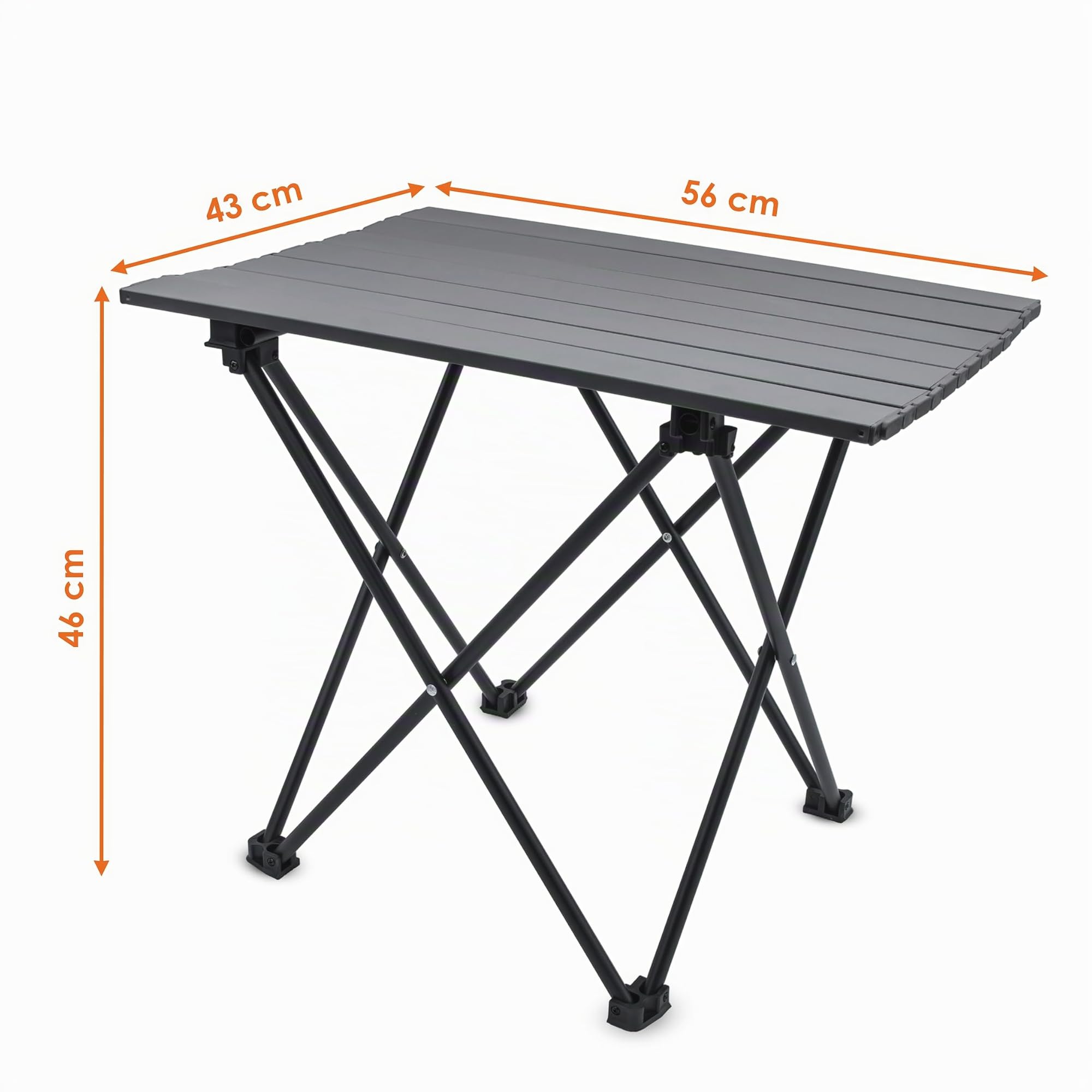 Spetebo Salon de camping avec table pliante en aluminium avec 2 sacs – 3 pièces – Ensemble de table de jardin avec 2 chaises papillon jusqu'à 110 kg – Fauteuil de salon d'extérieur pliant + table