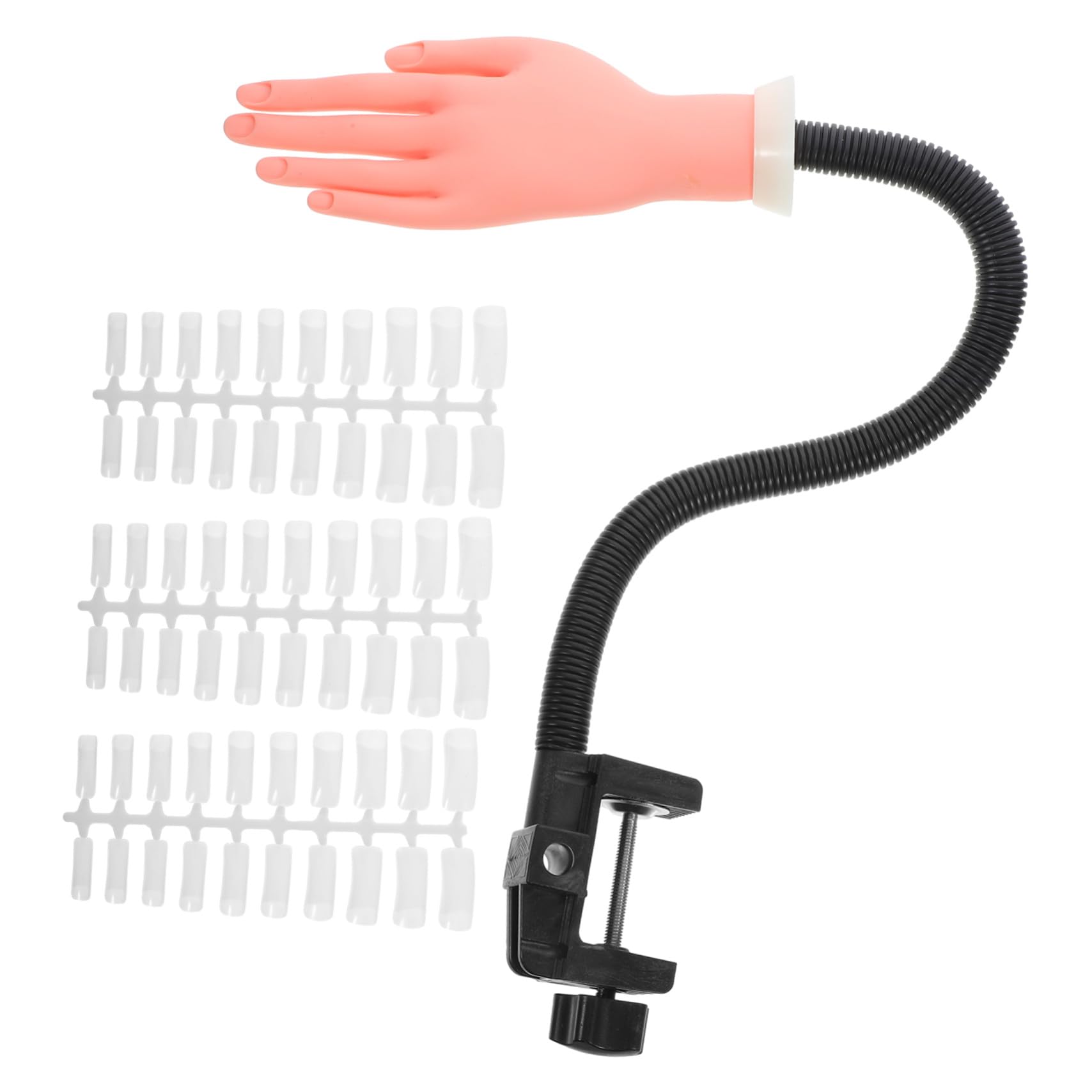 Mano Artificiale in Plastica 100 Pezzi con Punte Unghie per Pratica