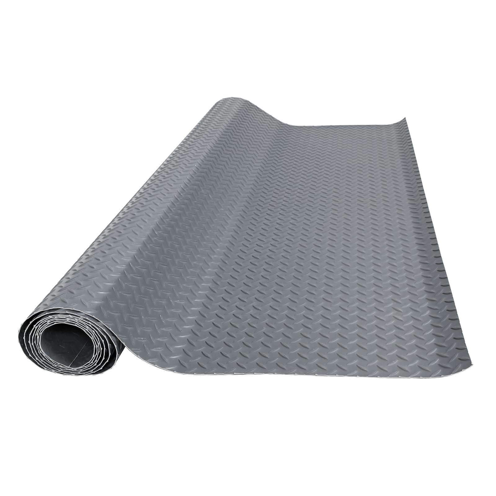 COOLBAG 7.8 x 20 FT Garage Floor Mats - Slip Resistant Grip, Water & Stain Resistant PVC Mat for SUVs, RV Trailer,Truck,Pickup.2.8mm Thickened Diamond