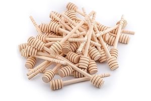 100-Pack of 6-Inch Portable Wooden Honey Stirrers