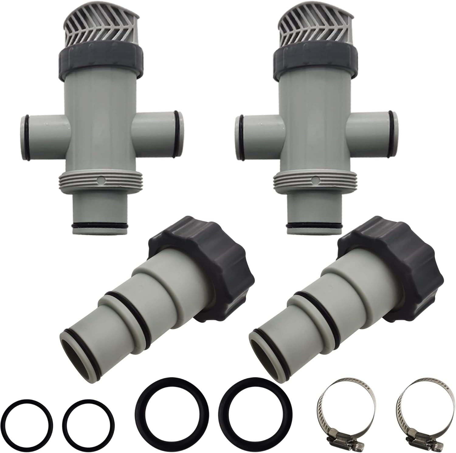 Hose Adapter Plunger Valve Connector + Dual Split Hose Plunger Valve