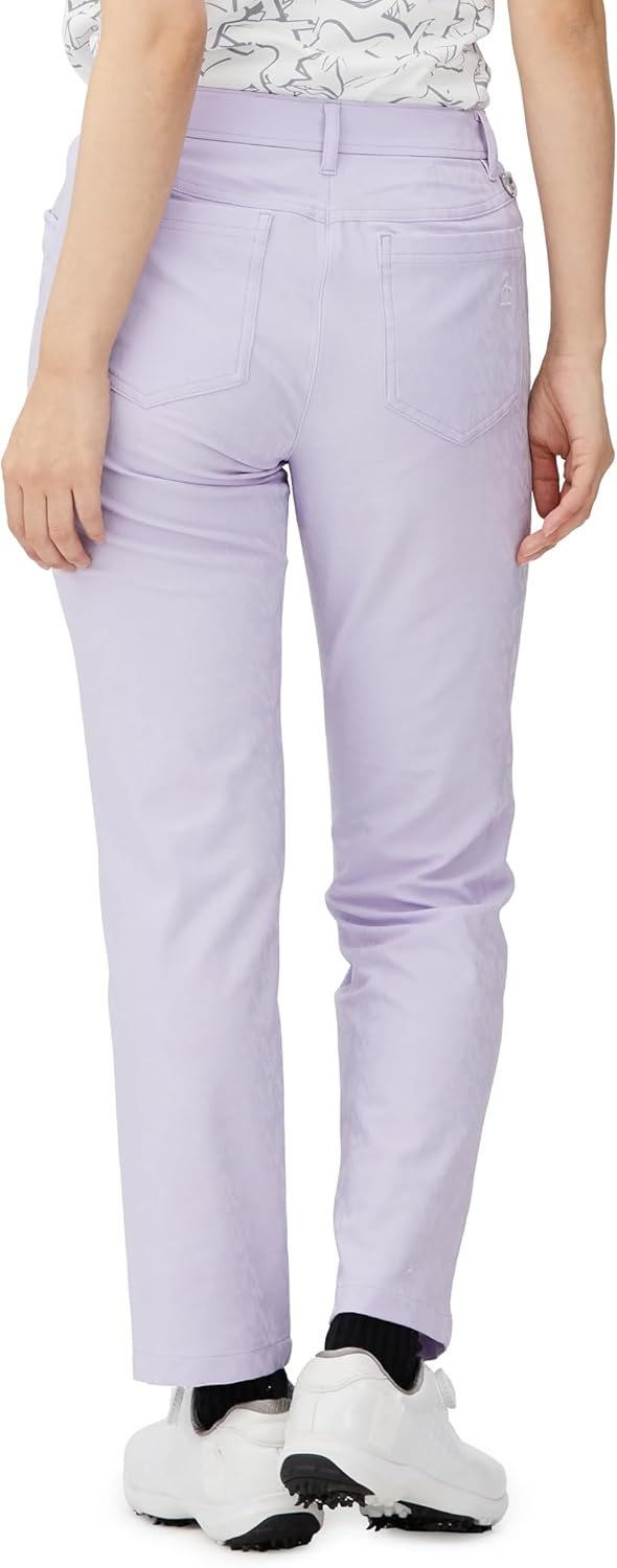 [マンシングウェア] パンツ モノグラム柄 ジャカード ストレッチ ゴルフ MGWXJD06 レディース