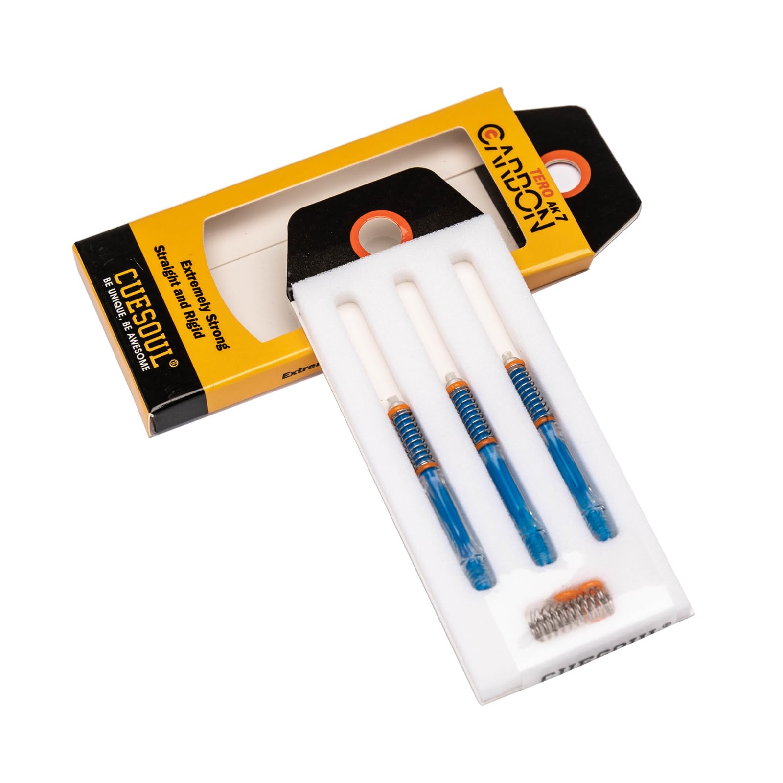 CUESOUL TERO AK7 Carbon Dart Shafts/Stem,Slim,Built-in Spring Telescopic,Set of 3 pcs