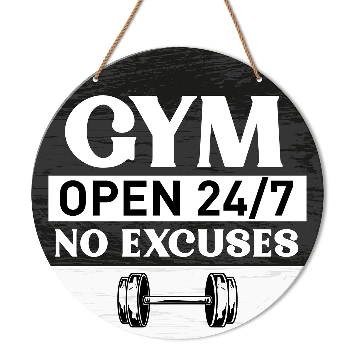HSNBT Gym Signs Wall Decor, Home Gym Motivational Wall Decor Gym Hanging Signs Decorations for Fitness Workout Room Gift for Woman Man Gym Enthusiast