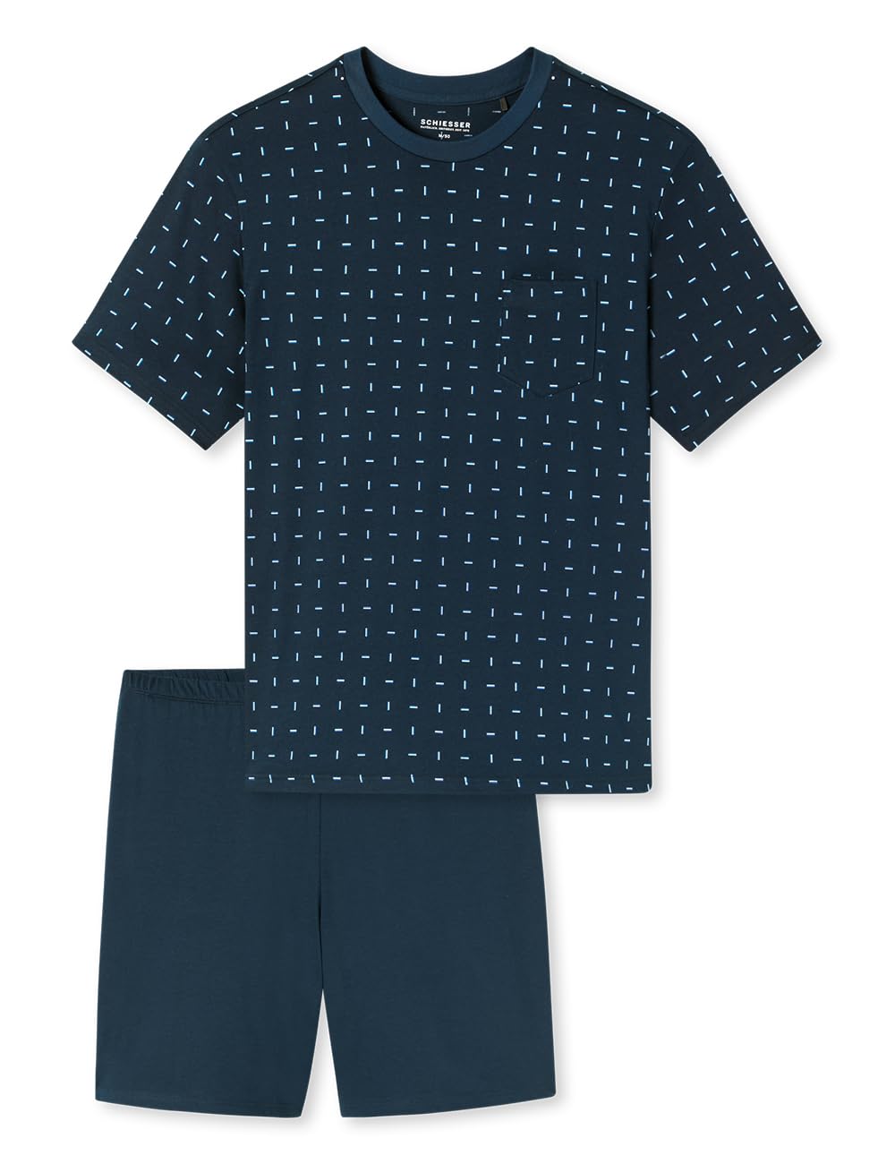 Schiesser Herren Schlafanzug kurz Rundhals - Nightwear Set