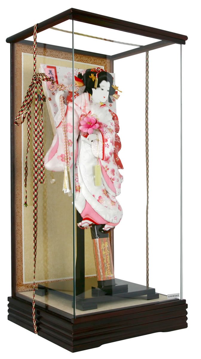 Amazon.co.jp: 人形屋ホンポ 羽子板 正月飾り ケース飾り 花飾り 押絵