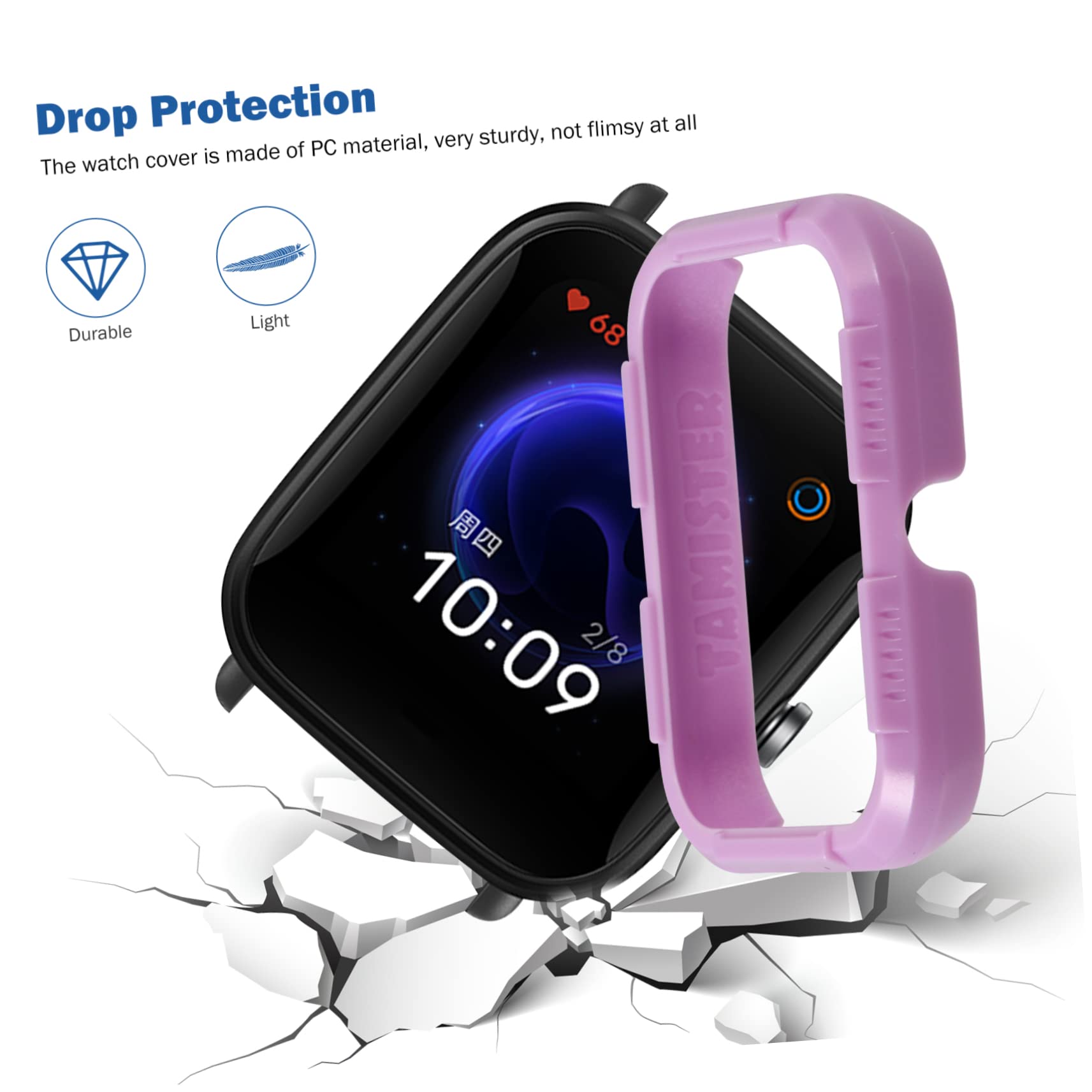 ARTIBETTER 1pc Protective Case Bumper/Bip Protector Watch Smart Reloj Inteligente Protector Case Smart Watches Fashionable Watch Protector Watch Shell Watch Protective Frame Computer Screen