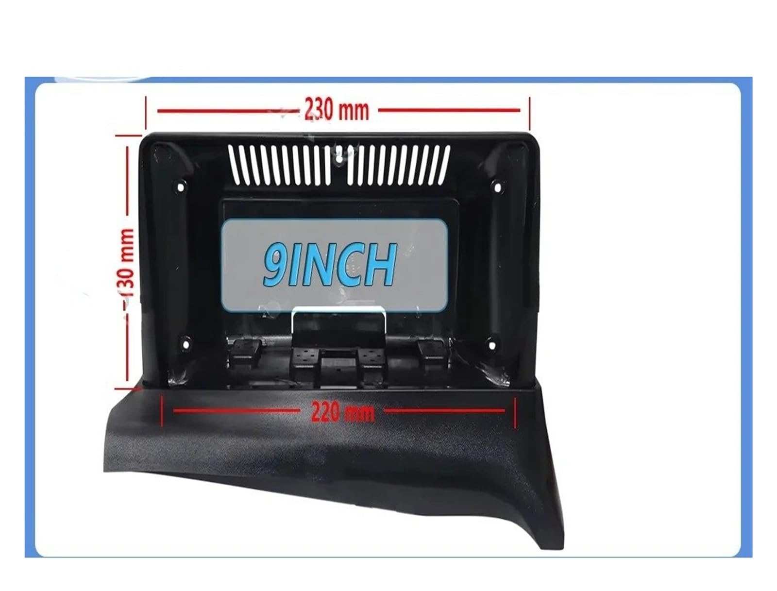 Mascherina Autoradio Cornice Stereo 9 Pollici Car Dvd Radio Android Fascia Multimedia Mp5 Video Audio Stereo Pannello Telaio Cablaggio CD per KIA per Bingo per Bongo 2004-2018