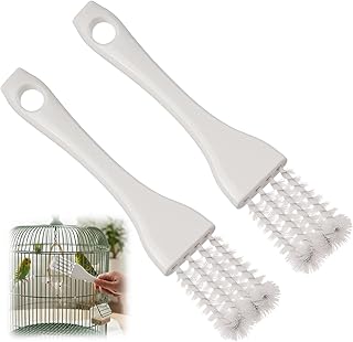 2 PCS Bird Cage Cleaner, Long Handle Bird Poop Remover for Pet Cages, Professional Parrot Cage Accessories Toolfor Better Cleaning of Bird Droppings from Pet Cages Parrot Cages Bird Perches