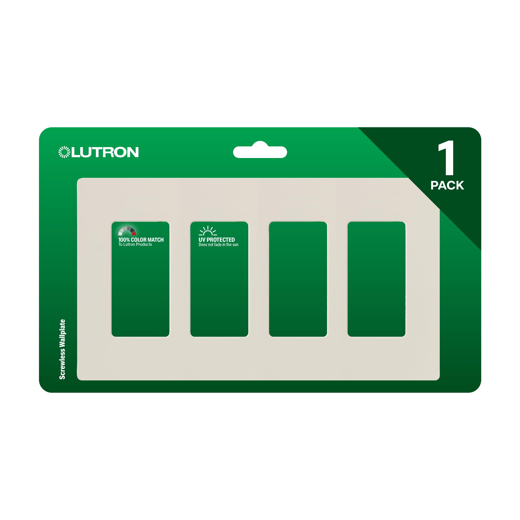 Lutron Claro Wall Plates - Gloss White -18
