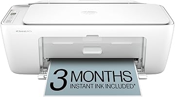 HP DeskJet 2827e Wireless All-in-One Color Inkjet Printer, Scanner, Copier, Best-for-Home, 3 Month Instant Ink Trial...