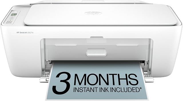 DeskJet 2827e Wireless All in One Color Inkjet Printer Scanner Copier Best for.