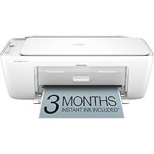 HP DeskJet 2827e Wireless All-in-One Color Inkjet Printer, Scanner, Copier, Best-for-Home, 3 Month Instant Ink Trial Included, AI-Enabled (6W7F5A)
