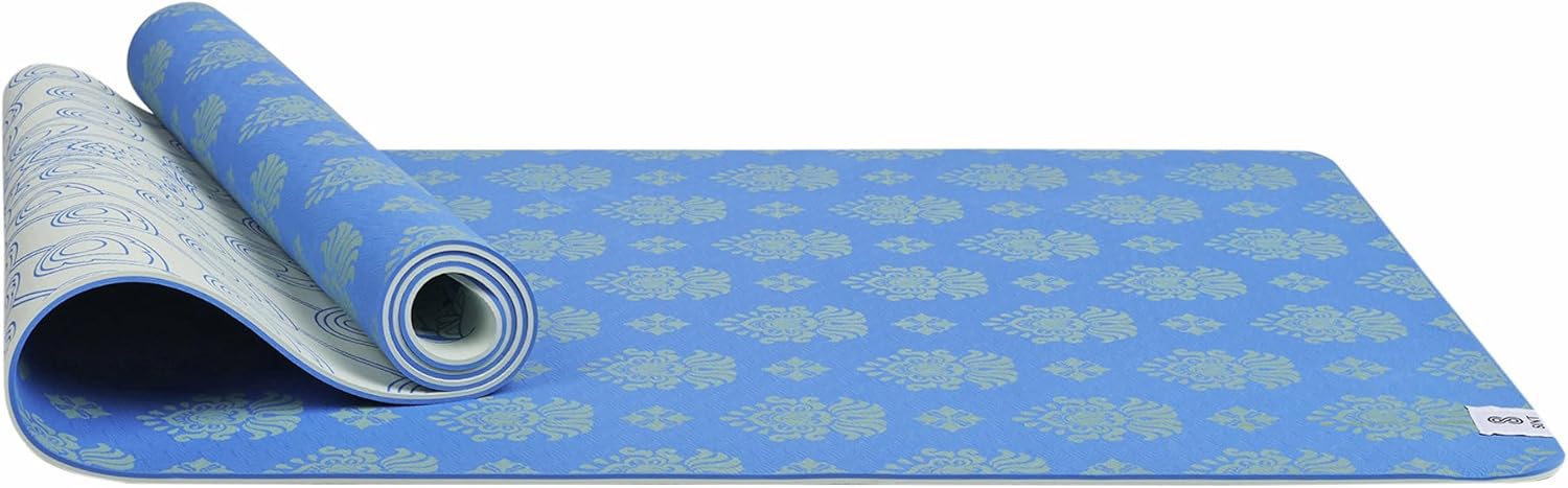 SINT YOGA MAT - 优质 6 毫米可逆超厚和大号防滑运动和健身垫，适用于所有类型的瑜伽、普拉提和地板锻炼（72 英寸 x 24 英寸 x 6 毫米厚）