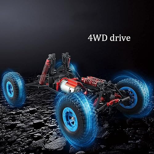 Miniatura 4 de Adepe Escala 112 Azul 2.4GHZ Desierto Off-Road RC Monster Trucks 4WD alta velocidad 40KMH Todo Terreno RC Offroad Buggy Gran Capacidad Dual Batería
