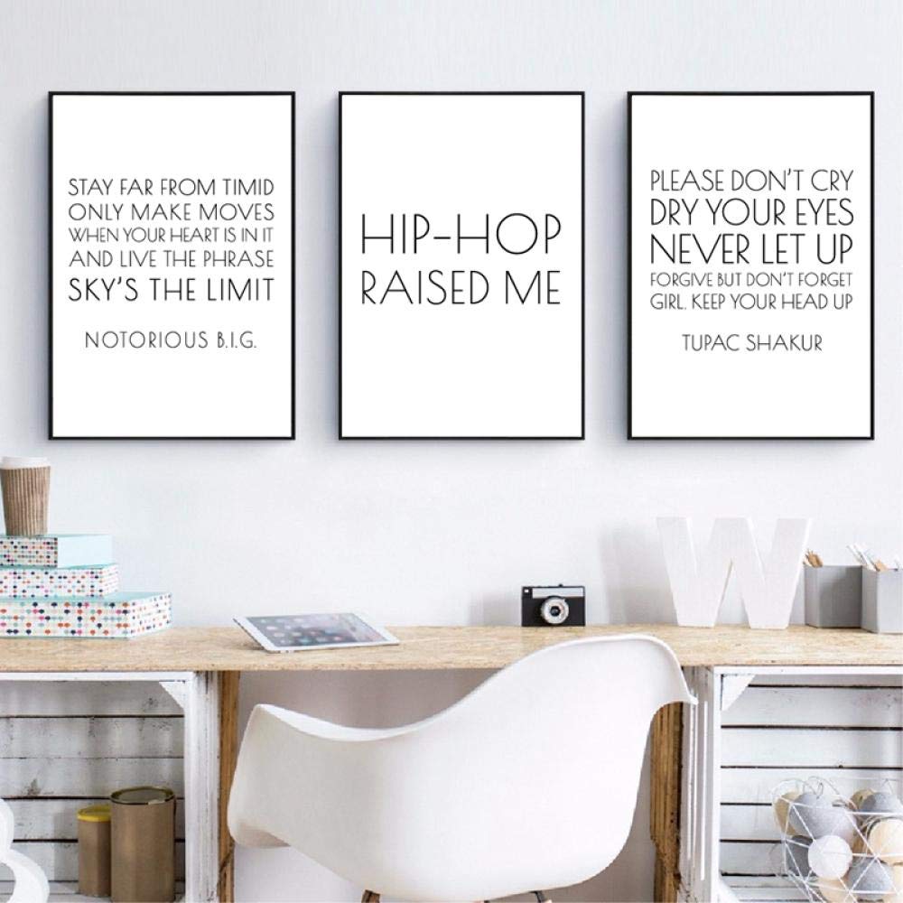 Lyrics Prints Hip Hop Rap Lyric Posters Minimalist Wall Art | Desertcart  Seychelles, image size:1000x1000