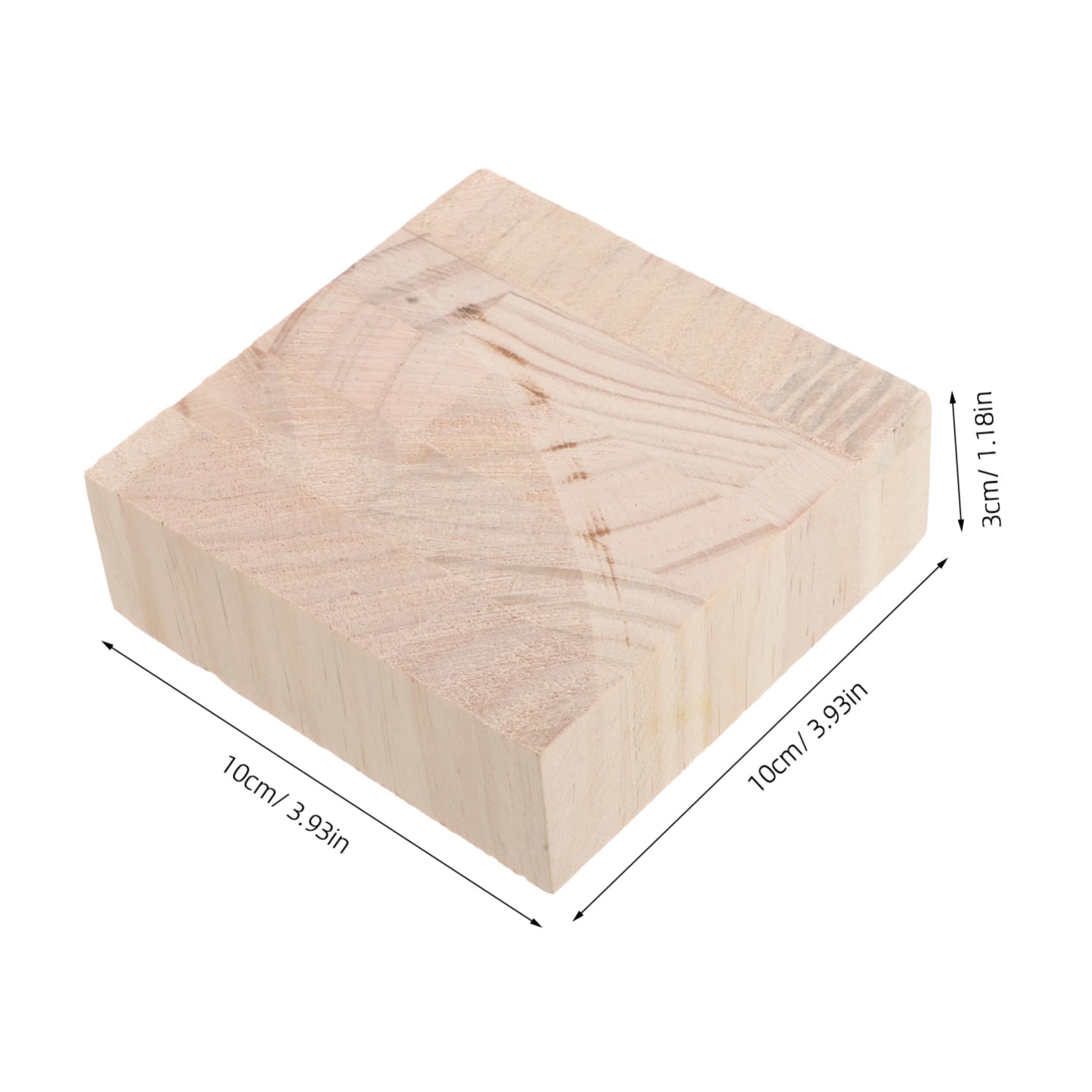 OSALADI 4pcs Wooden Furniture Risers Bed Lifting Risers for Leg Couch Desk for Standing Furniture Feet Protectors Pads