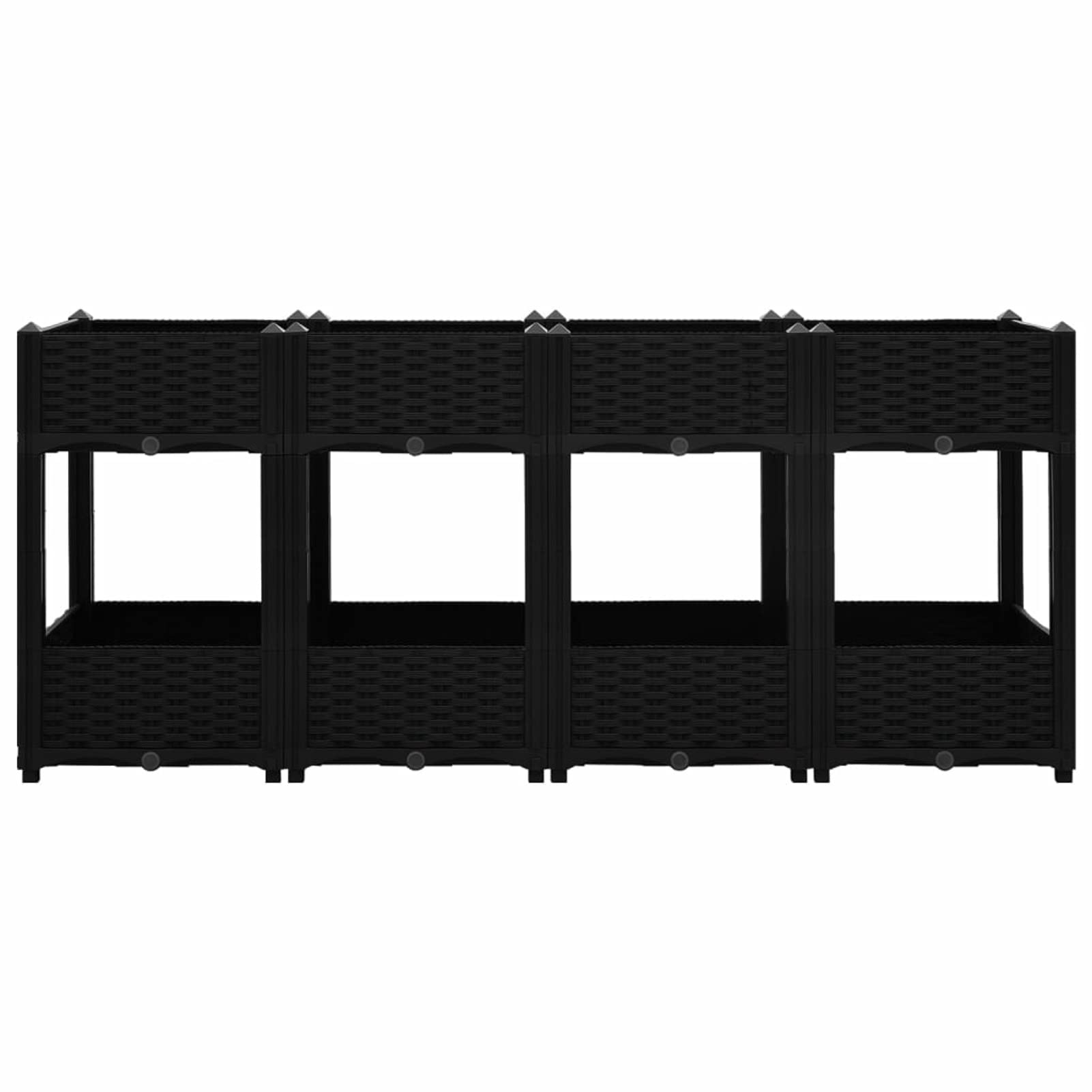 Arriate, Mesa De Cultivo, Huerto Domestico, Cultivo De Plantas Aromaticas, Arriate De Jardín, 160x40x71 cm Polipropileno