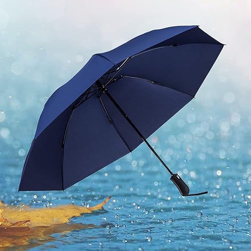 Miniatura 3 de NOOFORMER Paraguas automático invertido de viaje  Paraguas de golf compacto y ligero para automóviles para hombres y mujeres