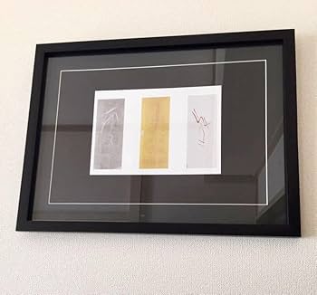 Amazon.co.jp: 篠田桃紅絵柄84種展開 墨象画 3枚組「雪.月.華
