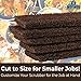 Heavy Duty XL Brown Scouring Pad 5 Pack. 10 x 4.5in Large Multipurpose Nylon Scrubbing Sponges. Clean Bathrooms, Kitchens, Counters and Floors to Erase Grime and Make Surfaces Sparkle