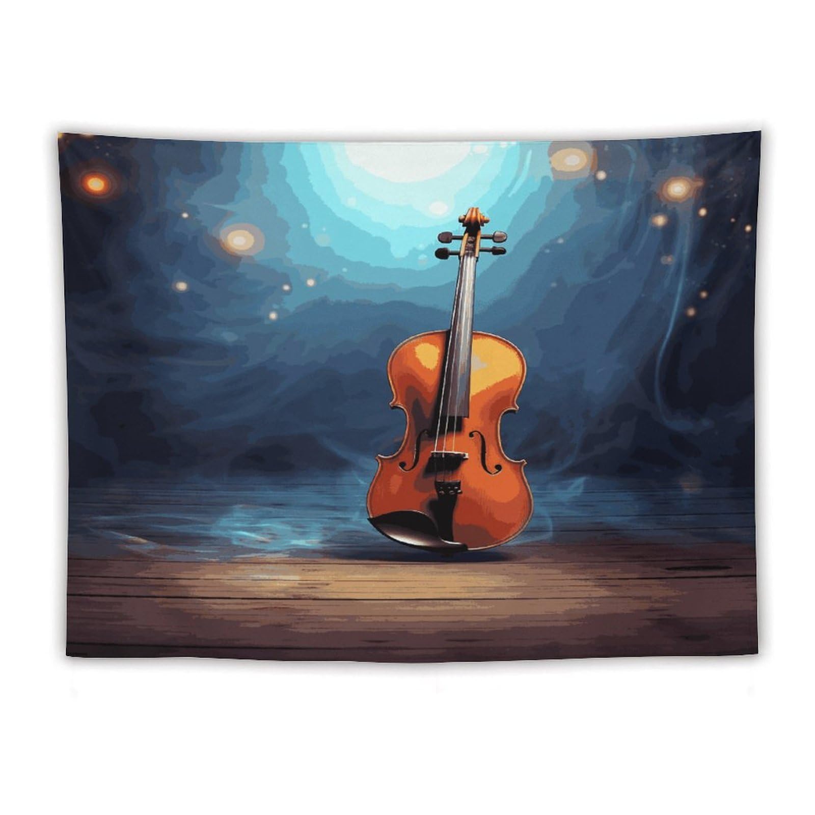 LDGSUPH Violin Poster Tapestry Wall Hanging Decor Anti-fading Aesthetic Wall Tapestries Fashion Wall Blanket Decor Modern Wall Art Tapestry for Bedroom Home Decor 60"x80"