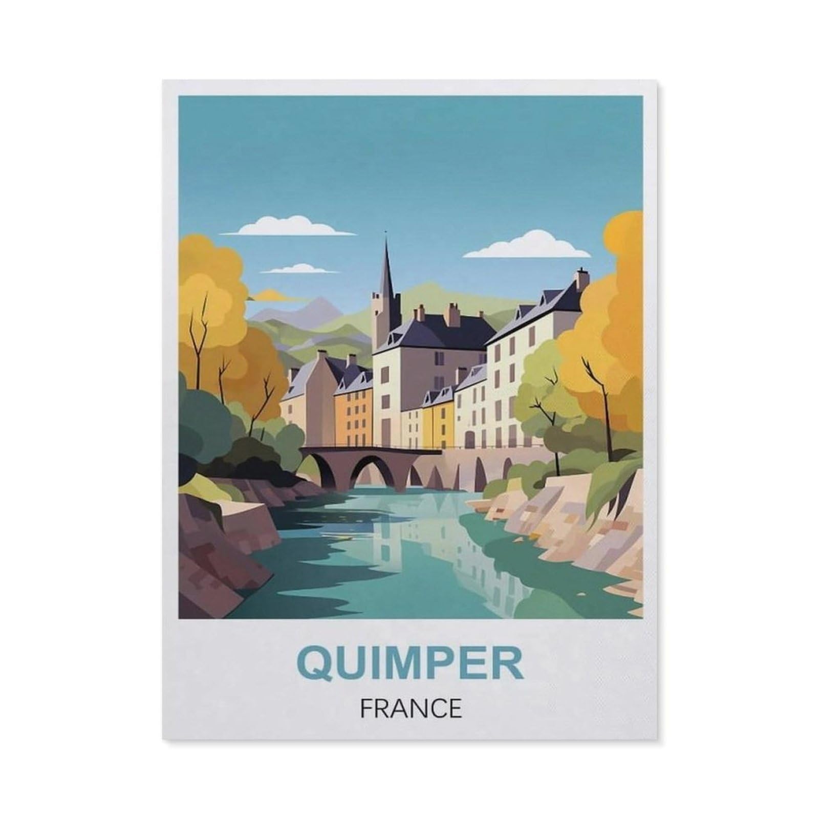 Metal Tin Sign，Quimper France(30x40cm）