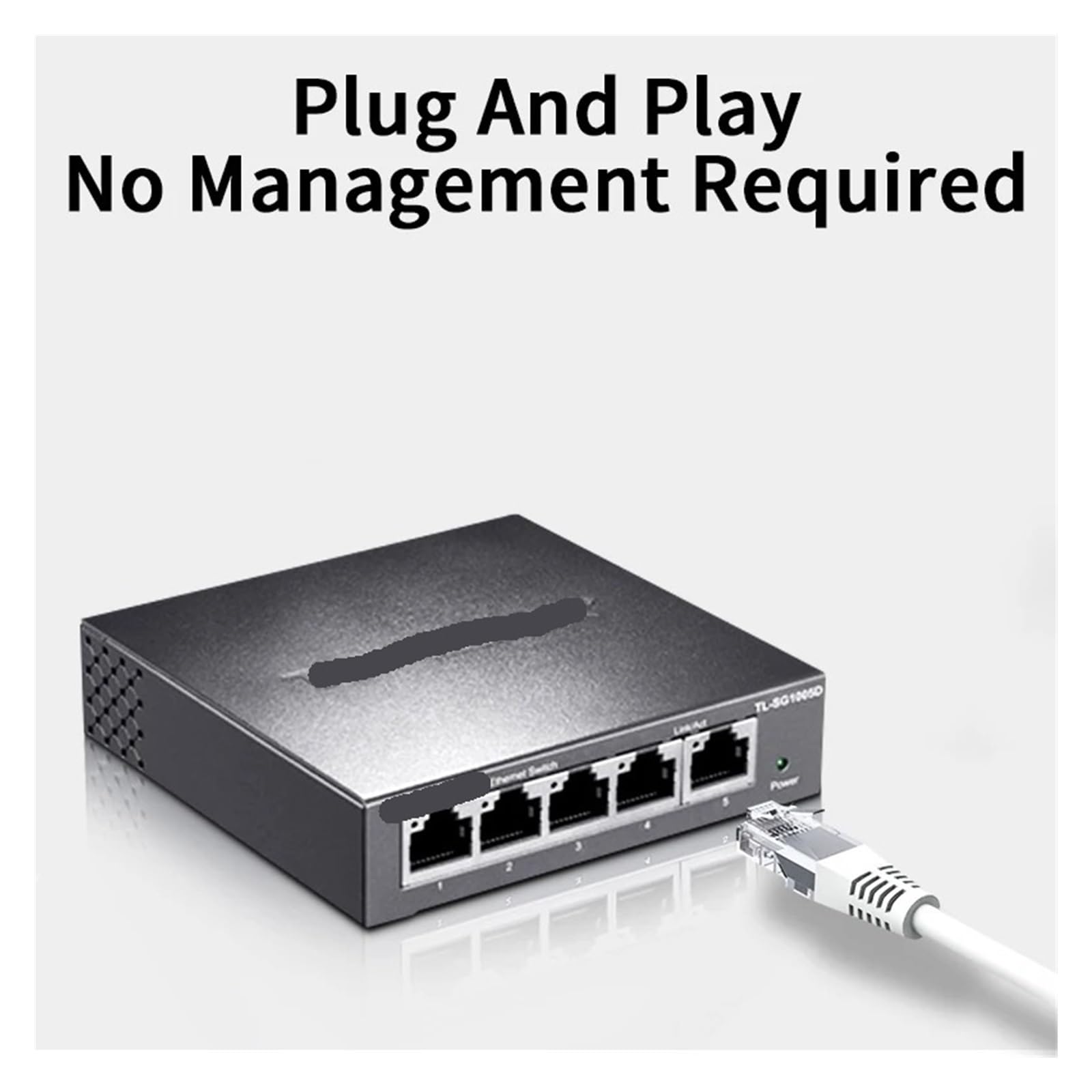 Commutateur Ethernet Gigabit 5 Ports commutateur réseau 1000BASE-T Plug and Play Hub réseau répartiteur Internet TL-SG1005D (Color : US Adapter)