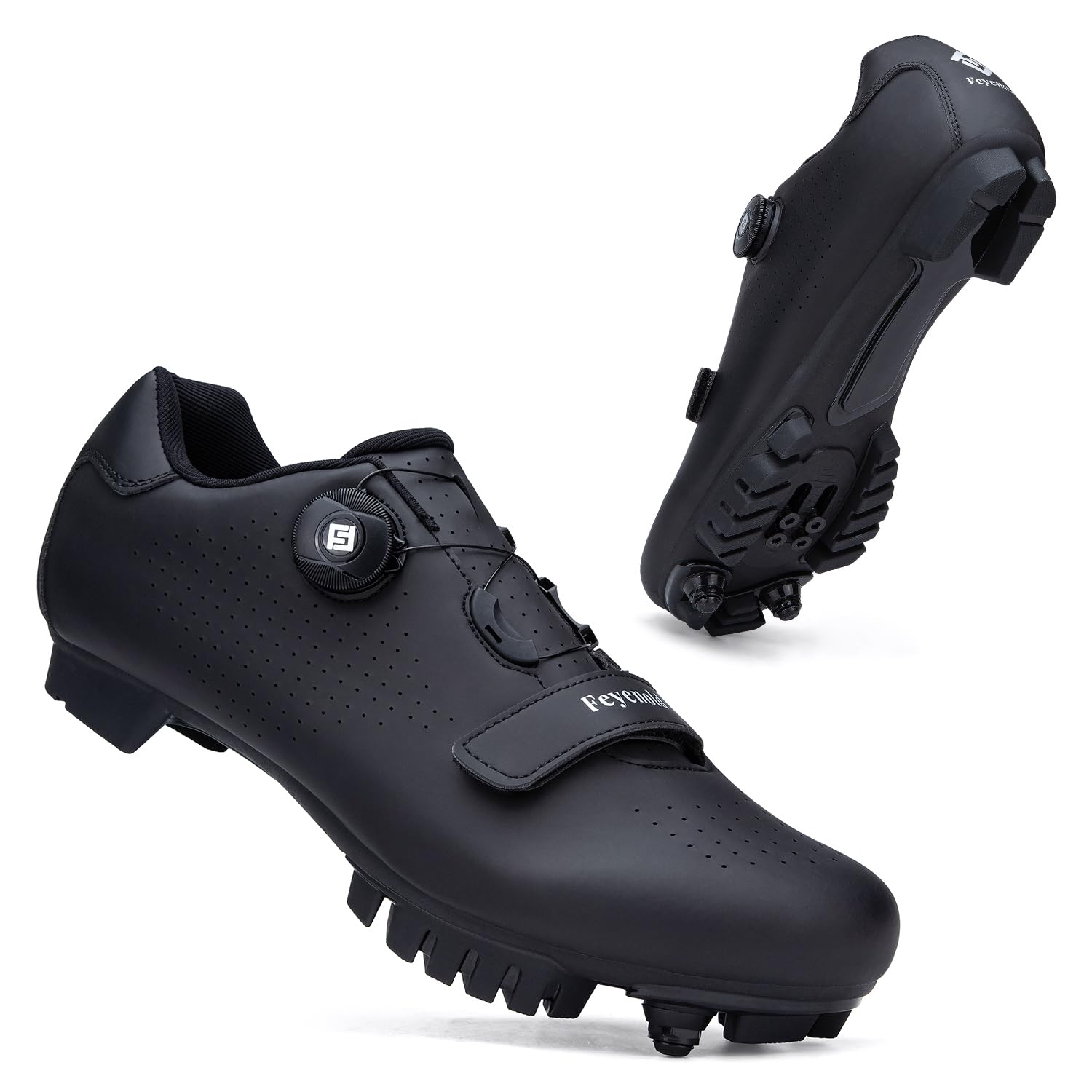 Feyenold Zapatillas de MTB Hombre y Mujer - Zapatillas de Ciclismo/Mountain Bike Compatibles con Calas SPD