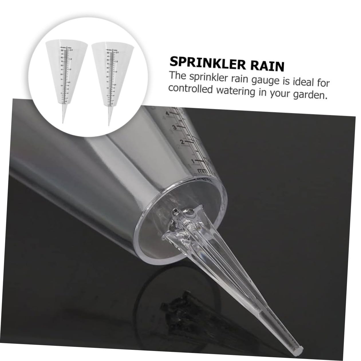 6stücke Regenmesser Im -Design Transparenter Niederschlagsmesser Mit Für Garten Und Outdoor Installieren Präzise Messung Von Regenmengen