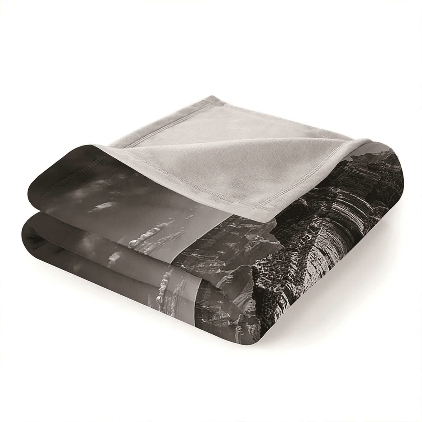 Aeici Couverture Polaire, Couverture Enfant Polaire Couverture 180x200 cm Le Nuage du Lever du Soleil avec de Nombreuses Montagnes Couverture de Canapé Cadeau pour Adultes et Enfants
