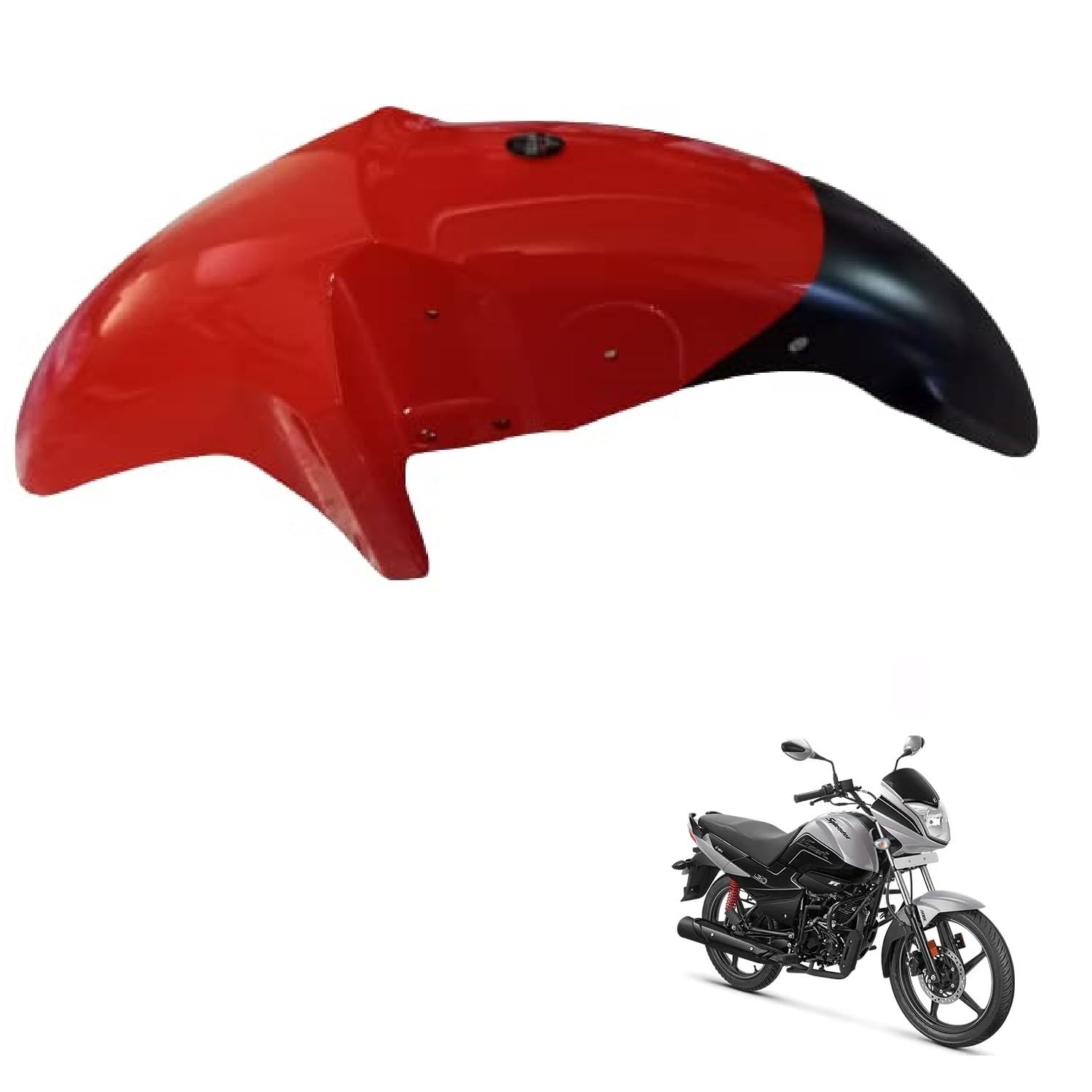 GadiParts Bike Front 01-Mudguard/Mud Guard/Front Mudguard Sports Red For I-SMART 110-image-31