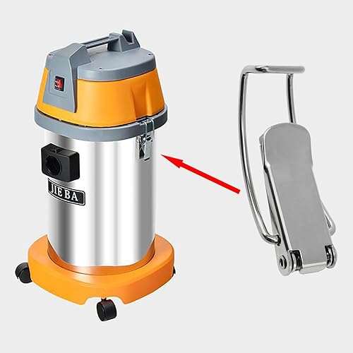 Miniatura 5 de Dookoe 85mm3.35inch Cierre de palanca con resorte 201 Acero inoxidable Gabinete Stpring Cargado Cerradura Cerradura Hasp-2PCS