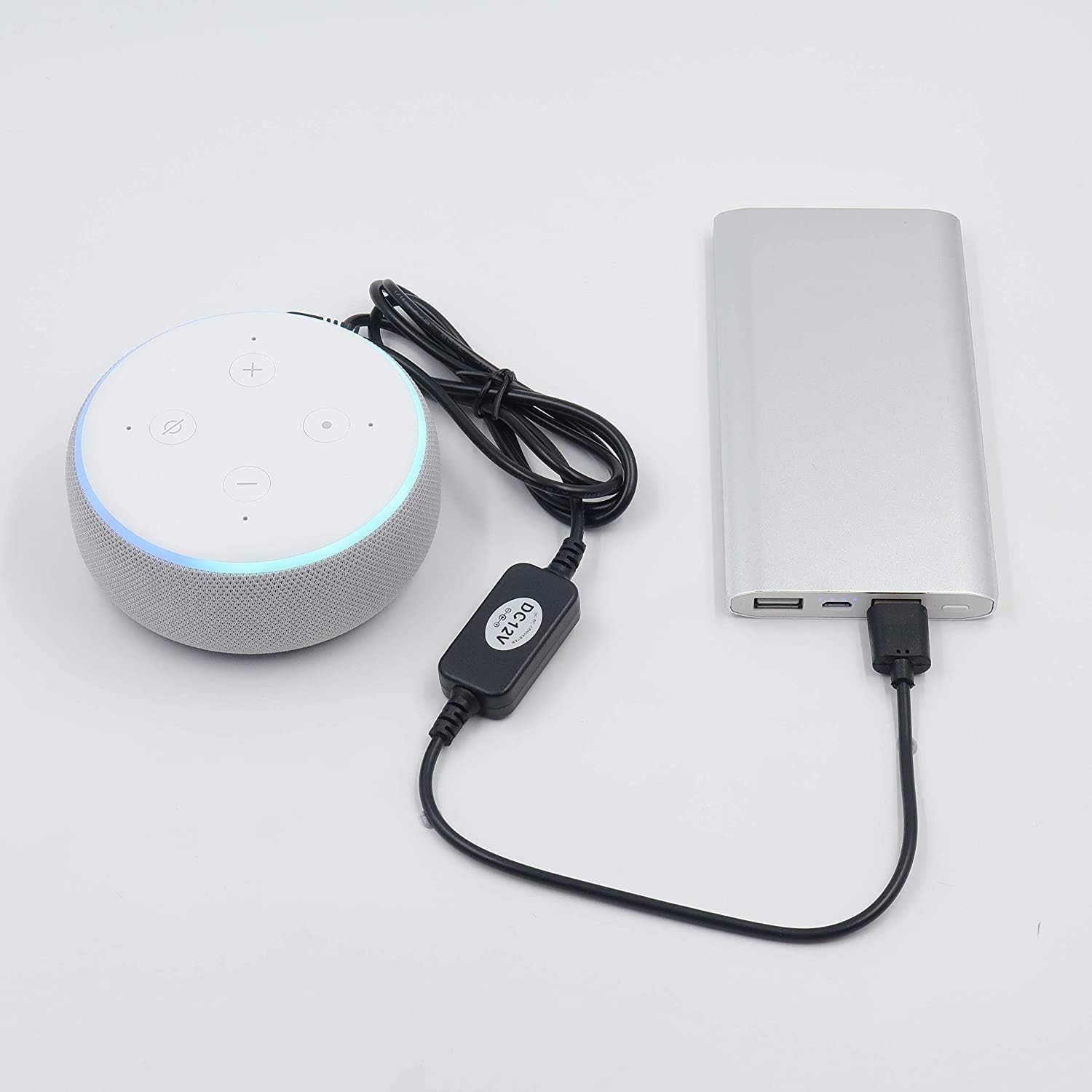 Amazon.co.jp: DigitCont USB 5V - DC 12V 電源ケーブル、Amazon Echo