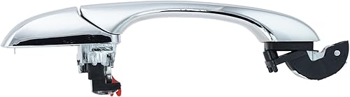 Miniatura 370 de TRQ Manija de la puerta exterior trasera izquierda del lado del conductor negra compatible con Honda Civic 2001-2005