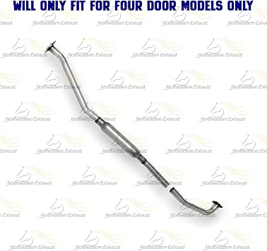 Exhaust Resonator Pipe Compatible for 1996-1997 Toyota RAV4 2.0L | Northeastern Exhaust | Free Gaskets and Sleeve Included | Direct-Fit Replacement