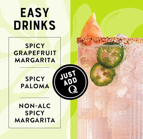 Miniatura 7 de Q Mixers Mezcla picante de margarita de pomelo, mezclador de cóctel prémium hecho con ingredientes reales, 7.5 onzas líquidas (paquete de 24)