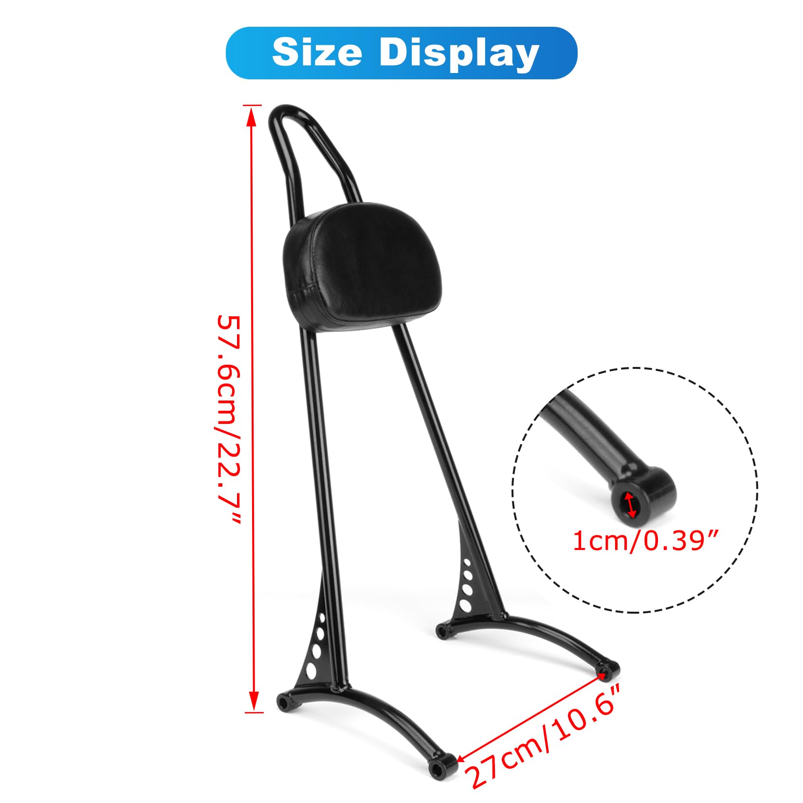 Amazon | 用 バックレスト リアキャリア付き シーシーバー