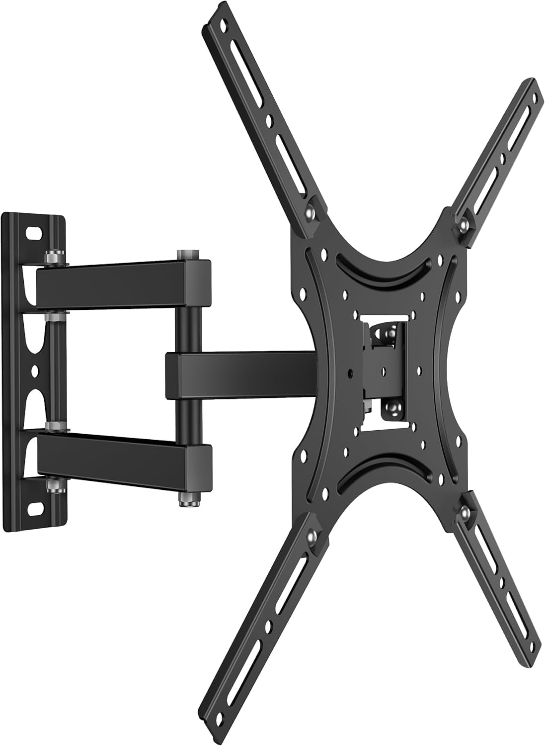 SKY-TOUCH Swivel TV Wall Bracket | TV Wall Bracket｜32-55 inch Screens | Wall Mount for Flat & Curved TV up to 22KG(44 lbs) | Tilt Angel ±15° | VESA 75x75mm to 400x400mm｜X-400 Model,Black