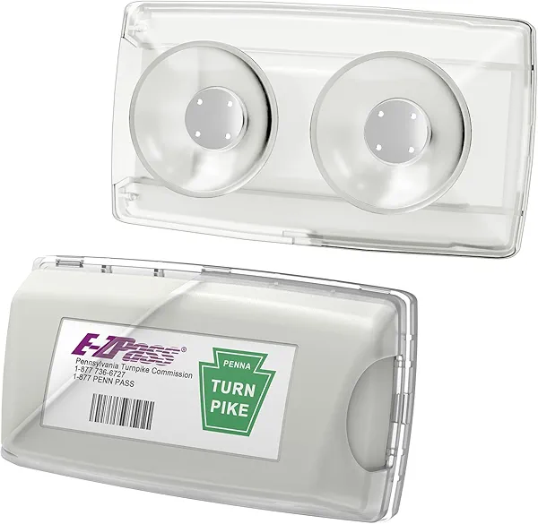 Zeyitian Ez Pass Holder Clear 1 Pack - Super Strong Suction Cups for Windshield, Toll Pass Transponder Holder for EZ Pass/iPass