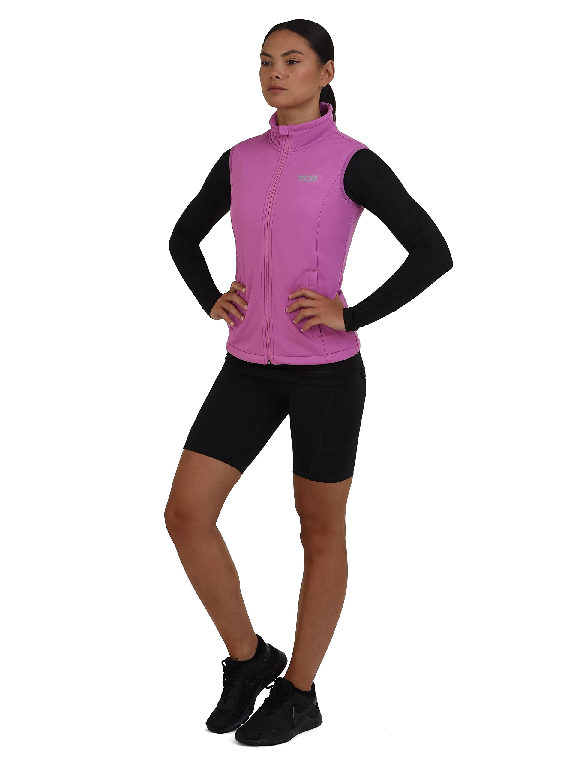TCA Coupe-Vent de Course et Vélo Très Léger pour Femme avec Poches Zippées